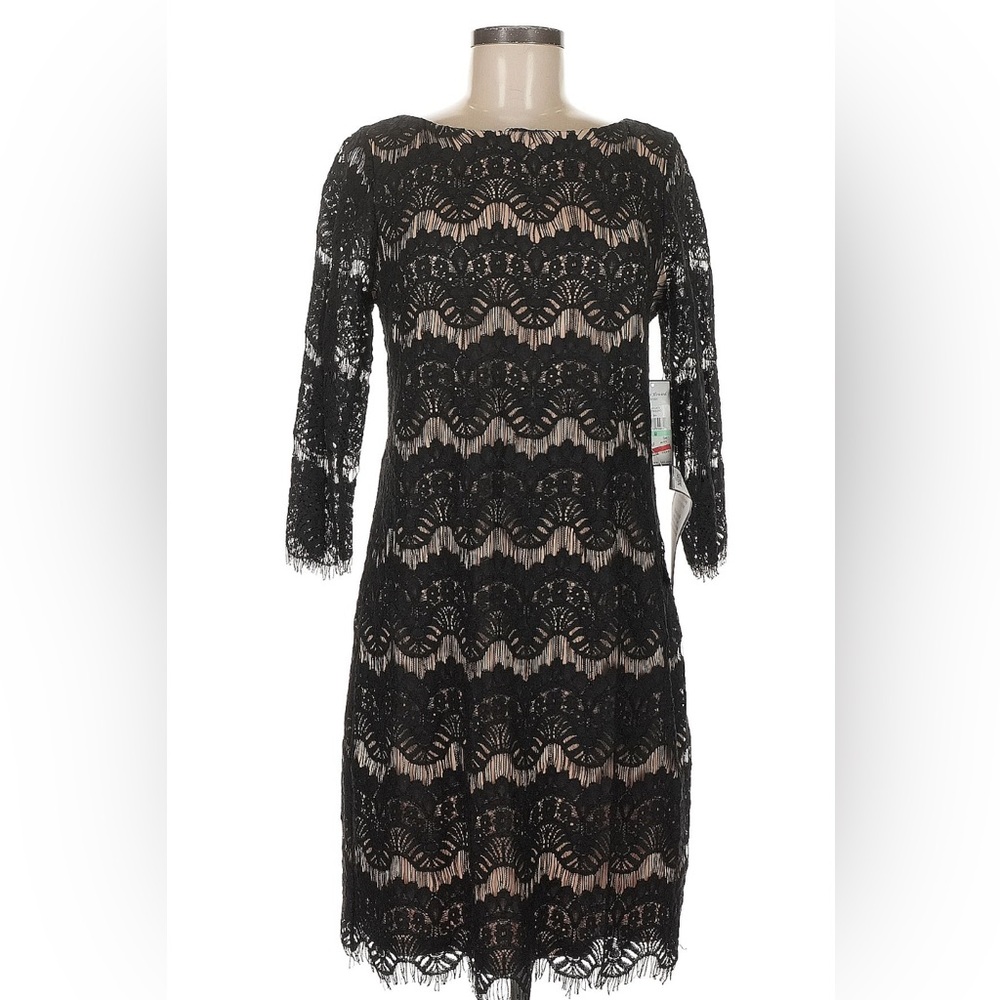 Jessica Howard Elegant Black Lace Dress